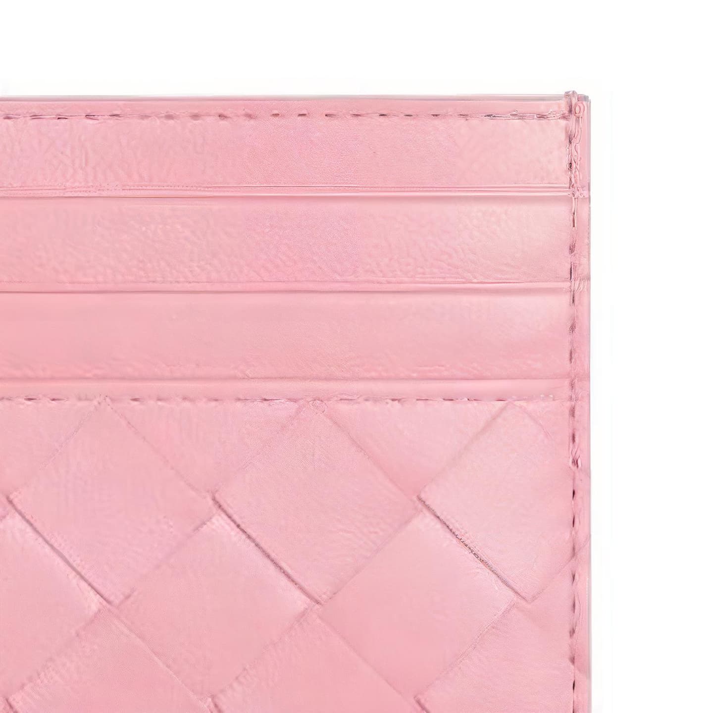 Bottega Veneta Intrecciato Cardholder Pink