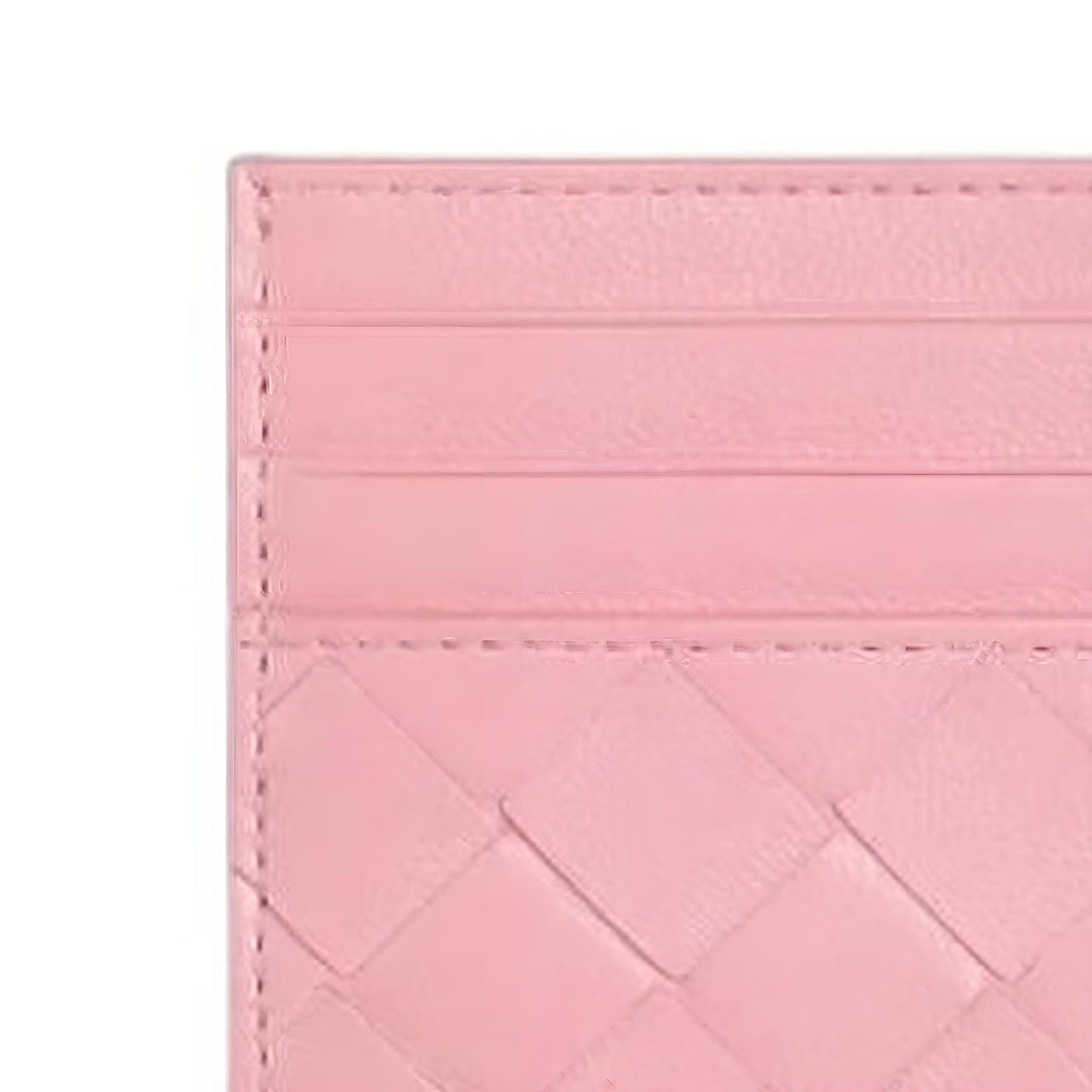 Bottega Veneta Intrecciato Cardholder Pink