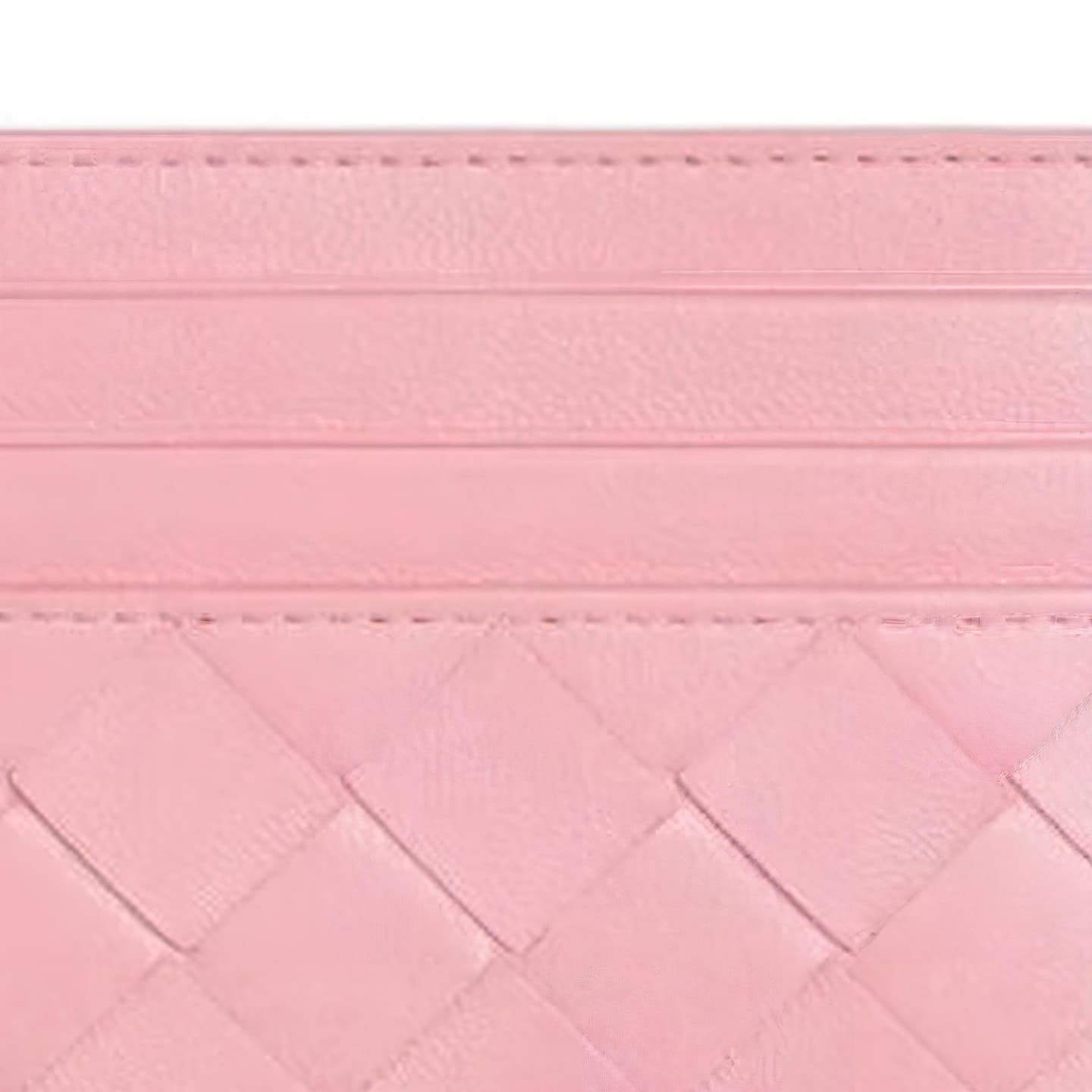 Bottega Veneta Intrecciato Cardholder Pink