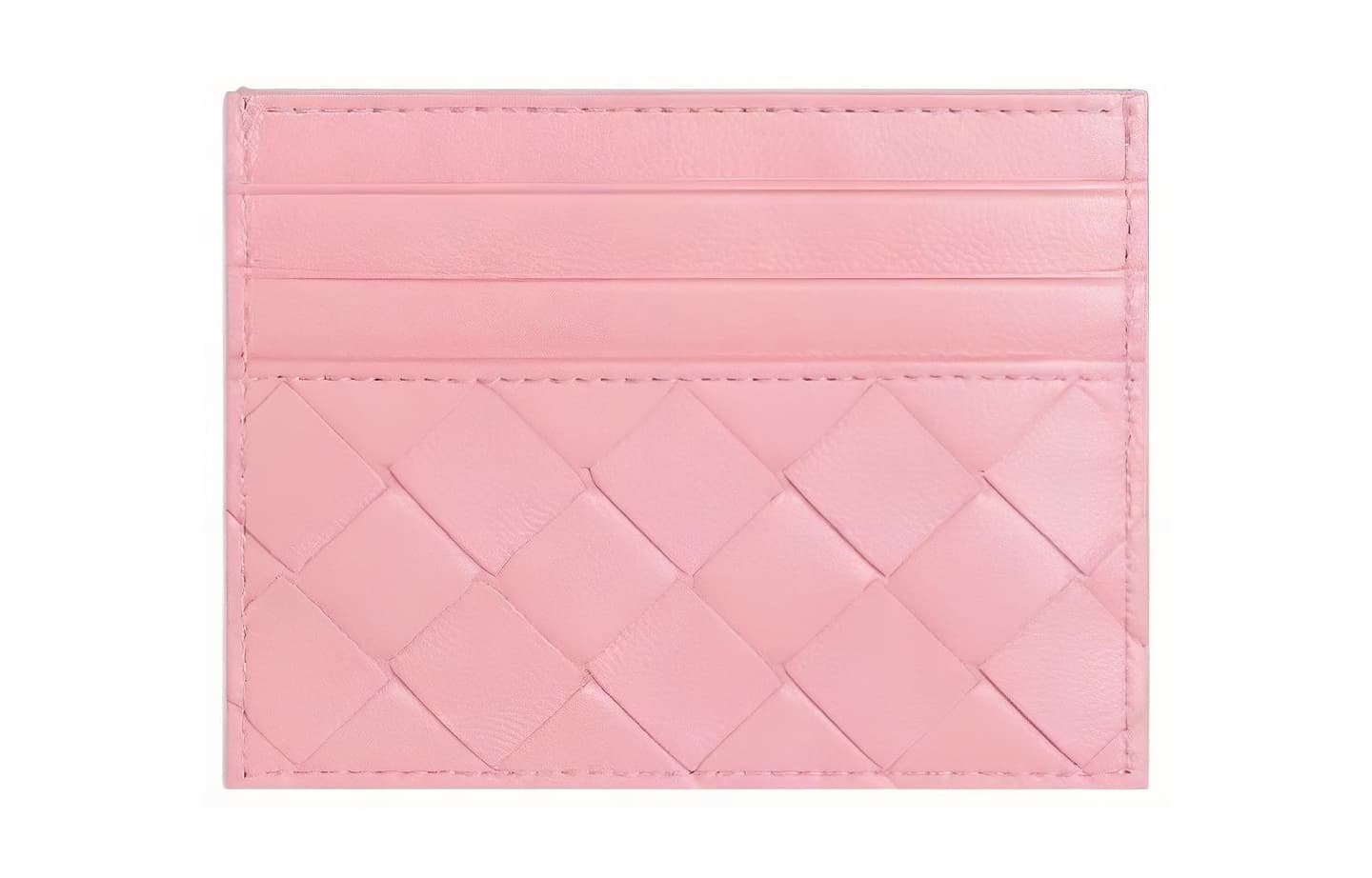 Bottega Veneta Intrecciato Cardholder Pink