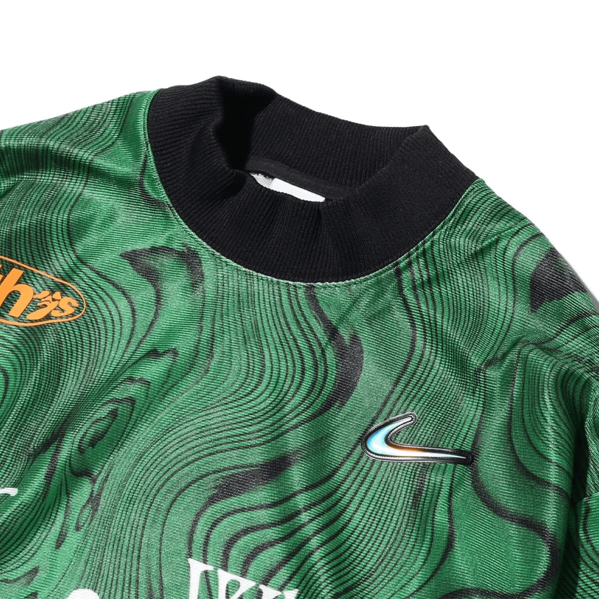 Nike x Off-White FW23 Long Sleeve Soccer Jersey Green
