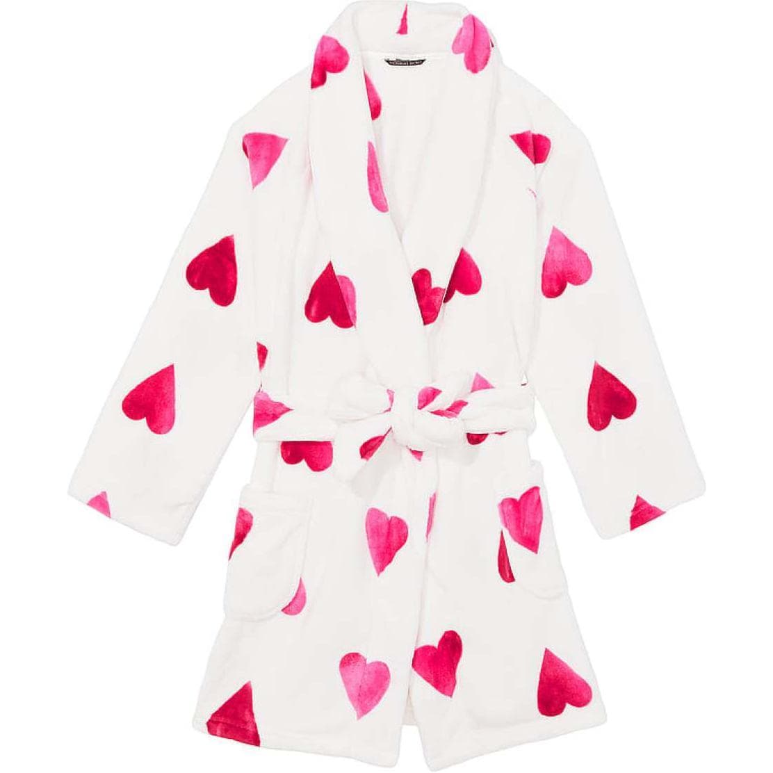 Victoria's Secret V-Neck Heart Print Robe