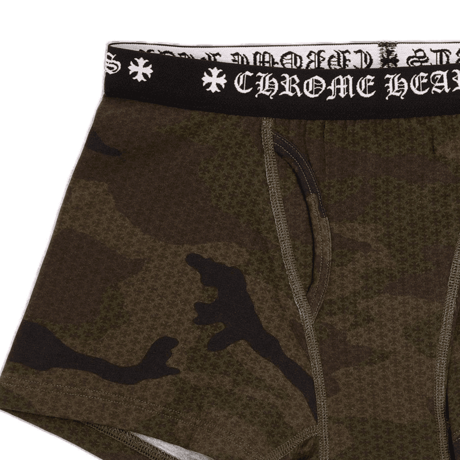 Chrome Hearts SS23 Camo Horseshoe Embroidered Underwear Khaki