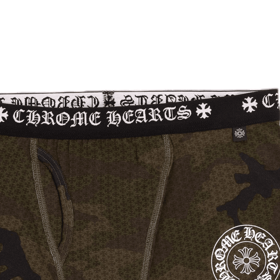 Chrome Hearts SS23 Camo Horseshoe Embroidered Underwear Khaki