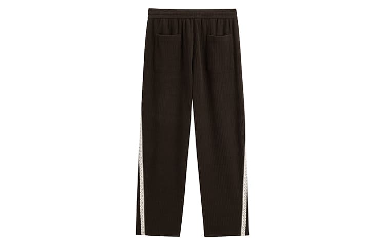 PEACEBIRD MEN Corduroy Straight Loose Pants Brown