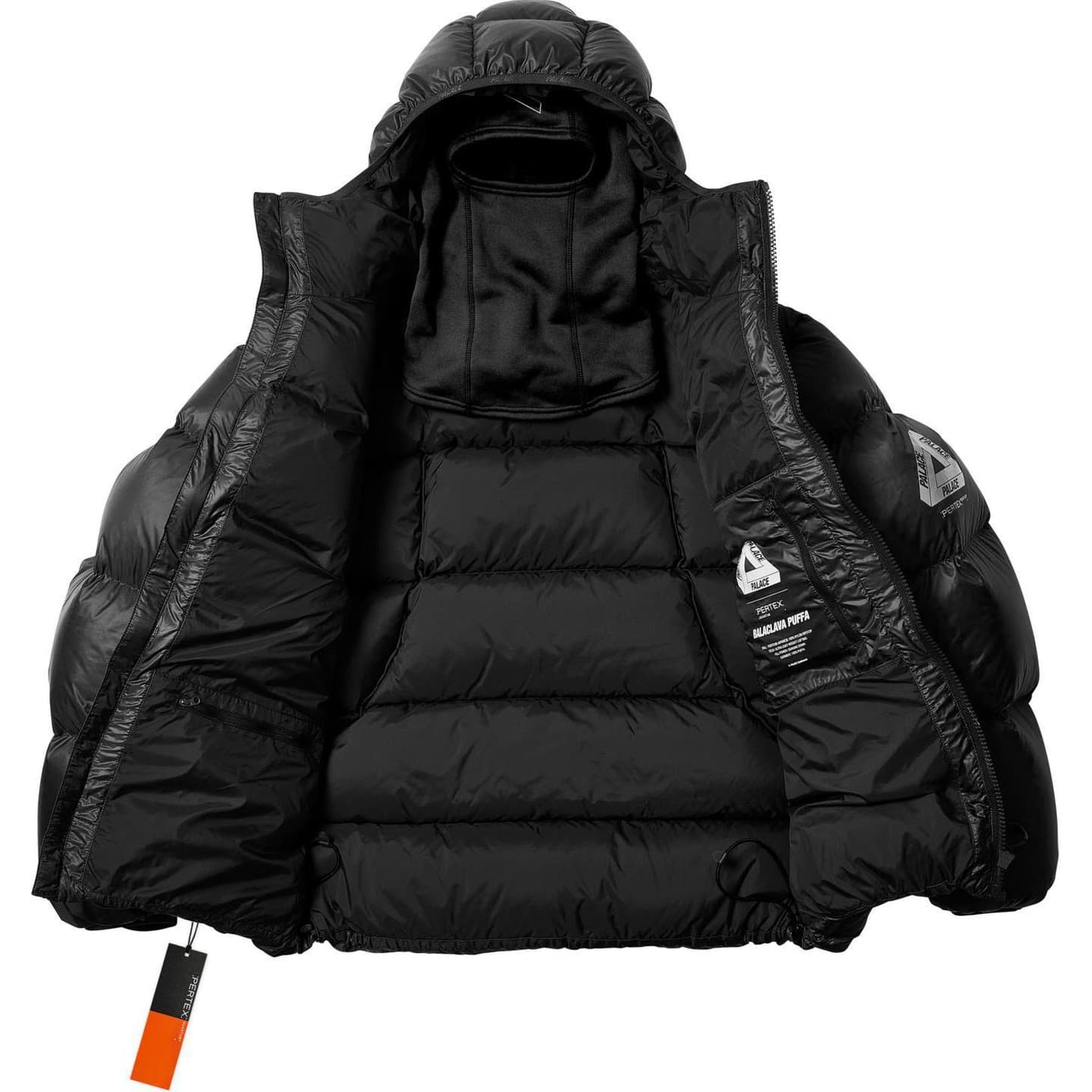 Palace FW24 Pertex Opaque Balaclava Puffa Black