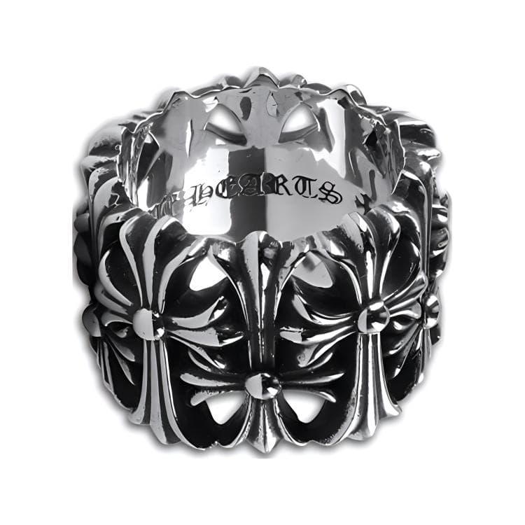 Chrome Hearts Cross Ring Silver