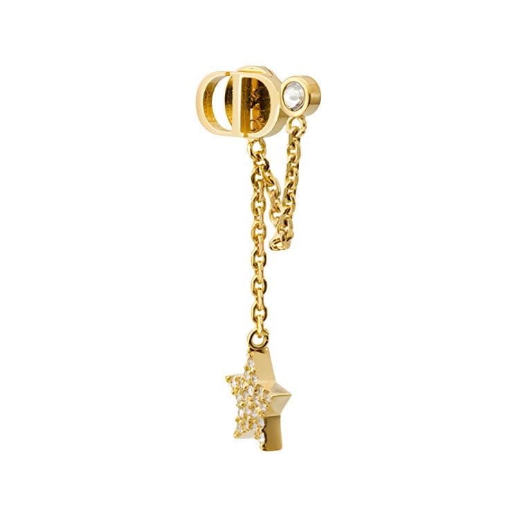 Dior Cd Star Earrings Gold