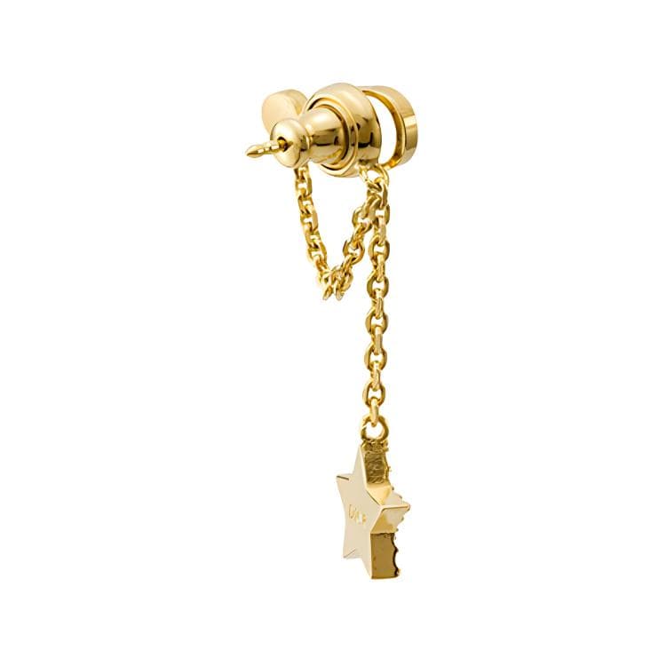 Dior Cd Star Earrings Gold