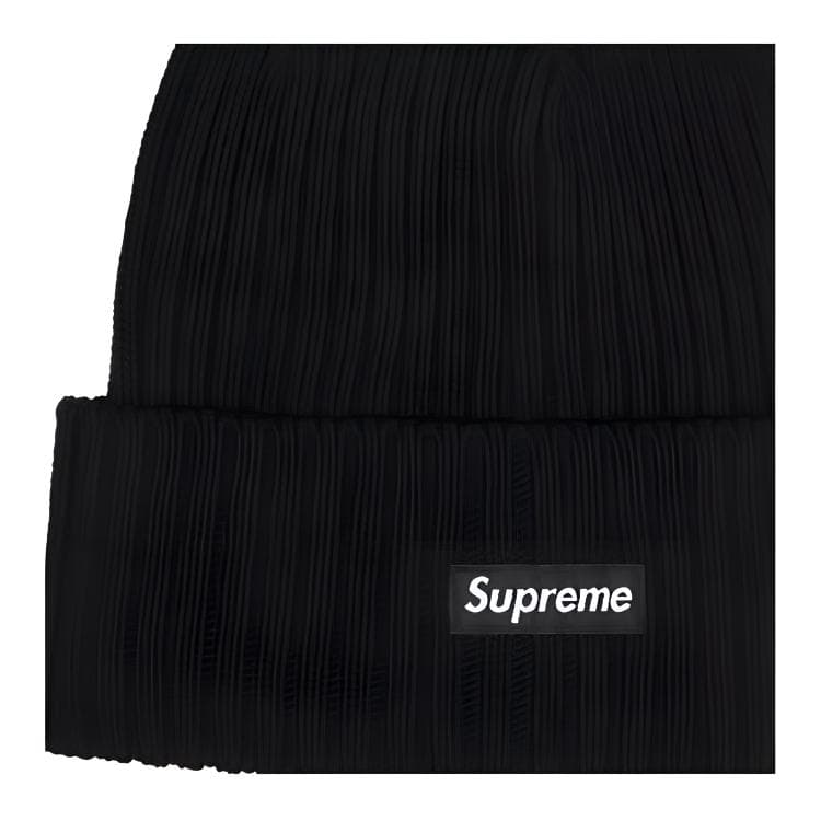 Supreme Overdyed Beanie Black