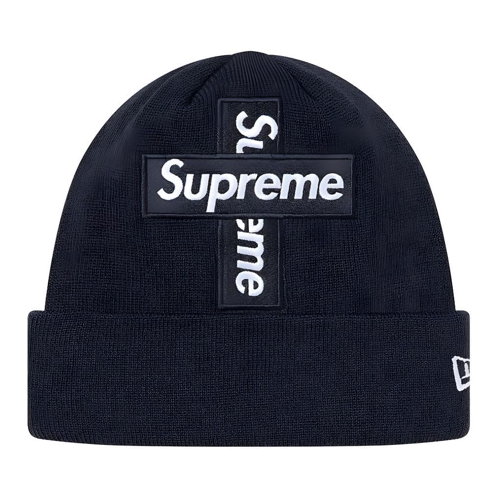 Supreme x New Era Cross Box Logo Beanie
