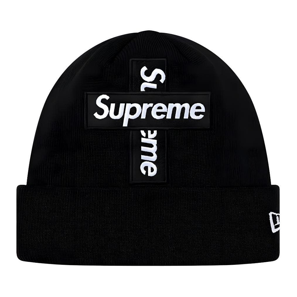 Supreme x New Era Cross Box Logo Beanie