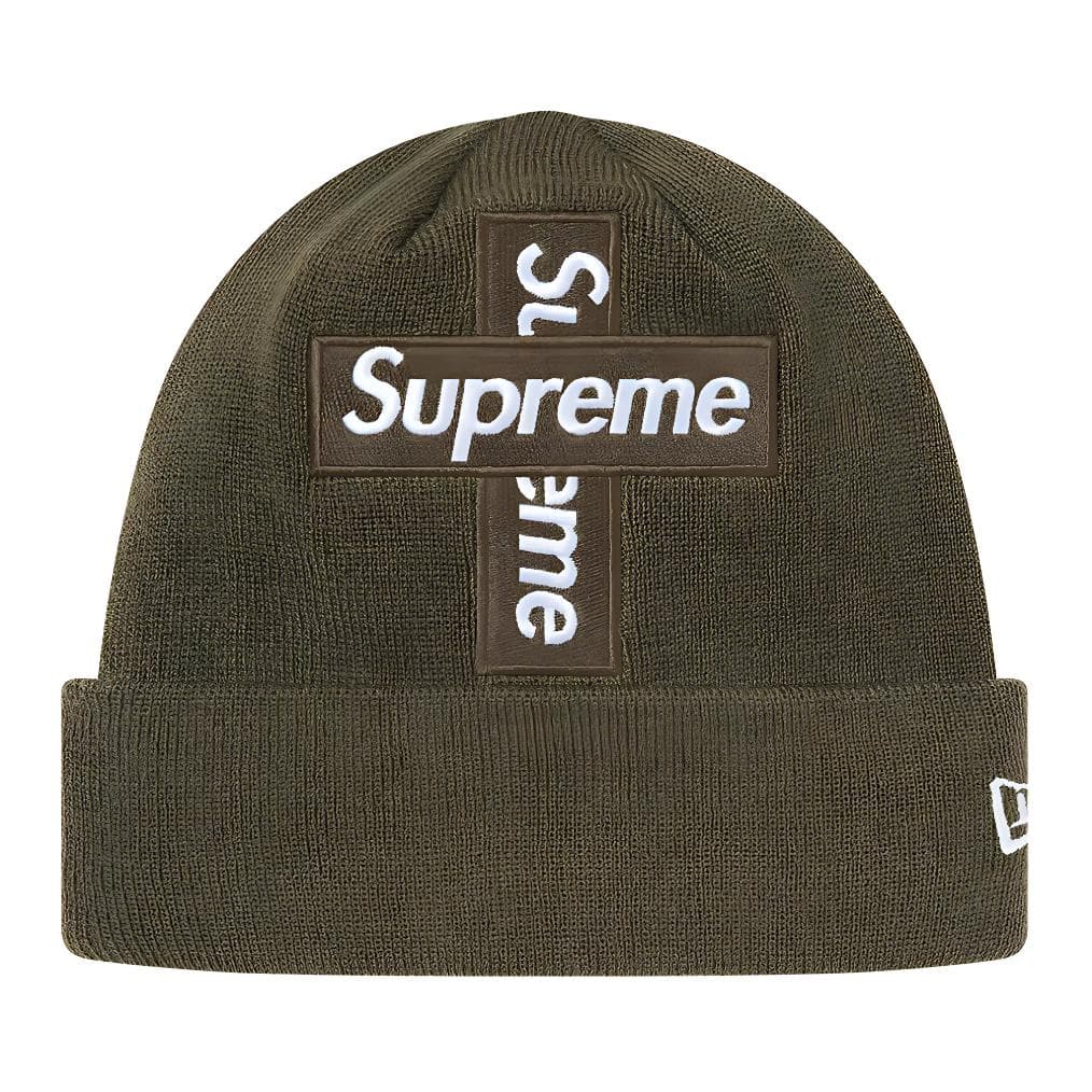 Supreme x New Era Cross Box Logo Beanie