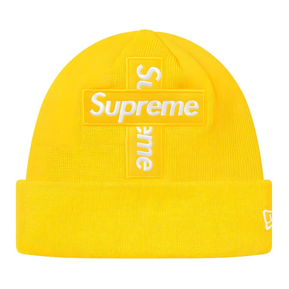 Supreme x New Era Cross Box Logo Beanie