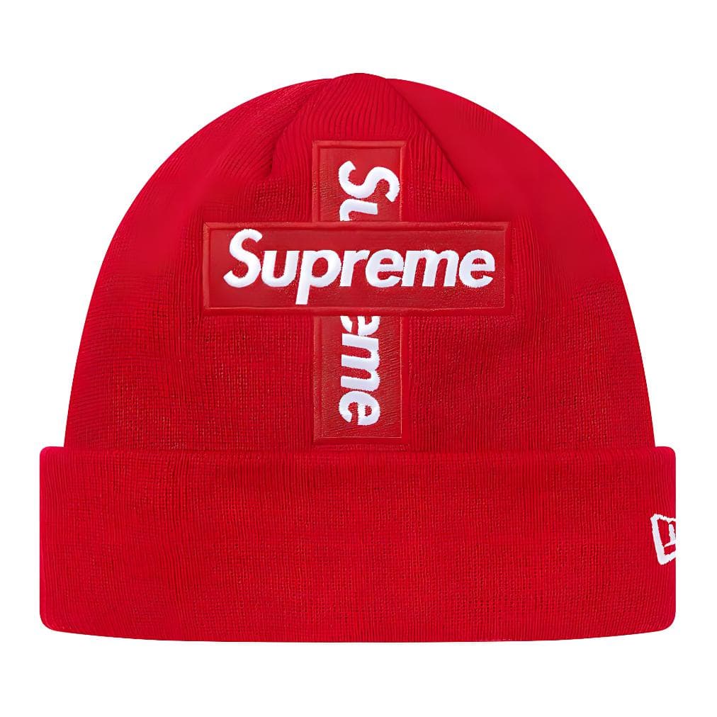 Supreme x New Era Cross Box Logo Beanie