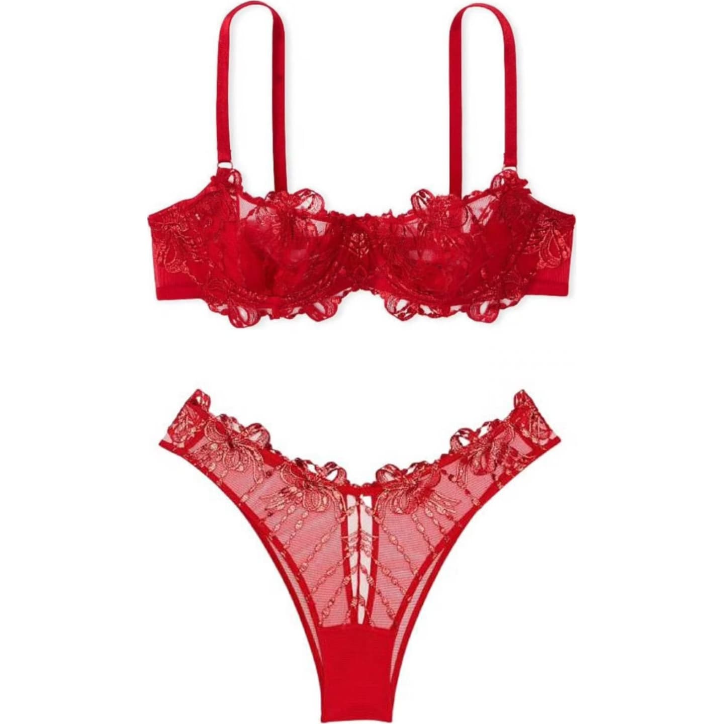 Victoria's Secret U-Shaped Comfort Set Red