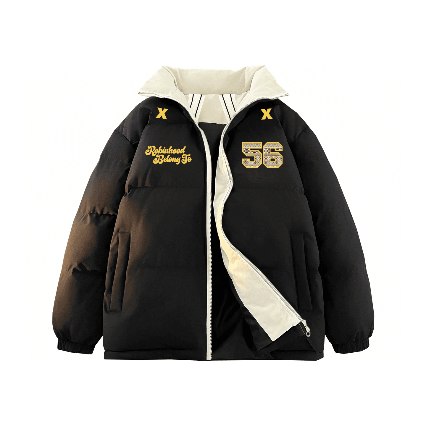 ROBINHOOD Thick Colorblock Down Jacket