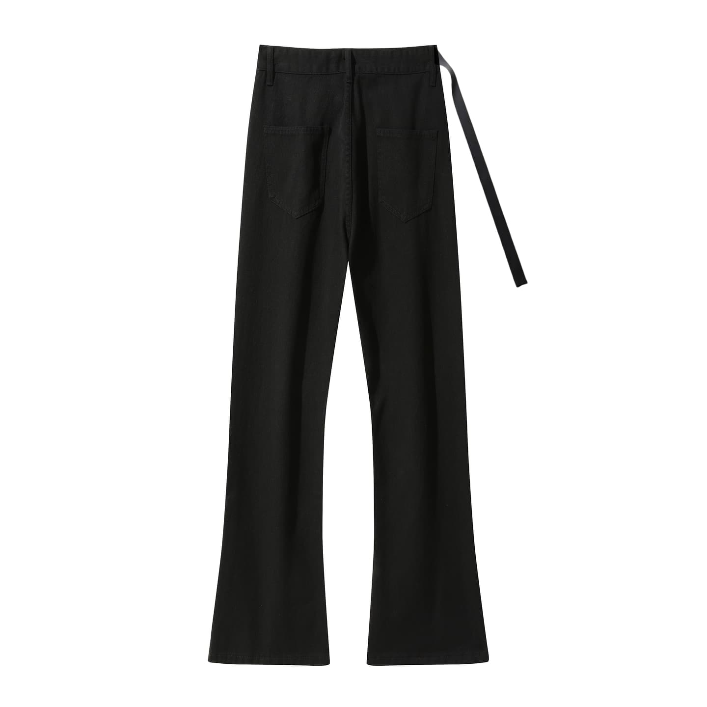 AMBER LIGHT Vintage Washed Loose Straight Jeans Black