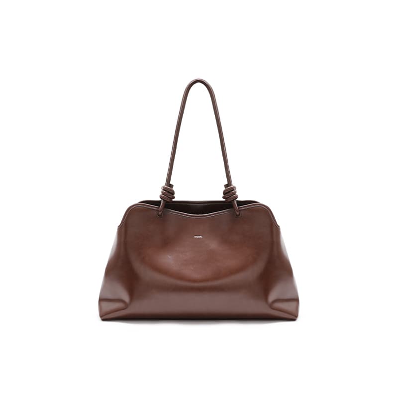 MUVA Shoulder Tote Bag Black Mocha
