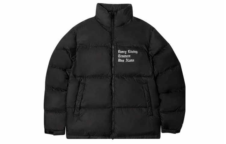 VLONE Classic Logo Down Jacket Black Silver