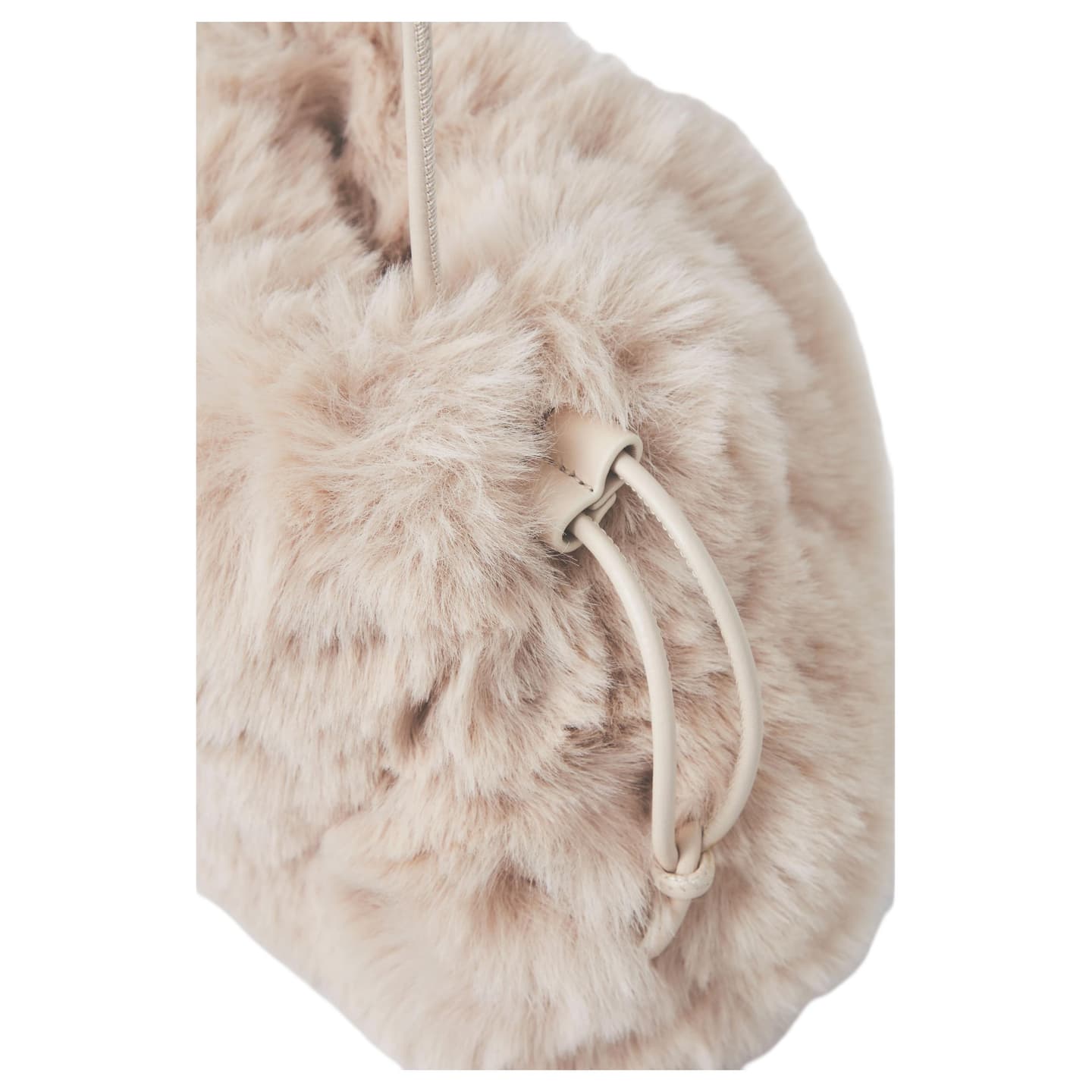 COS Drawstring Clutch Light Pink