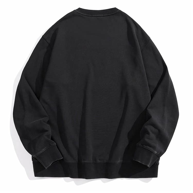 PEACEBIRD MEN Loose Washed Heavyweight Sweatshirt