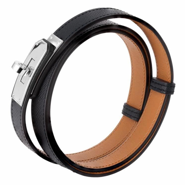 Hermes Kelly Epsom Belt Black