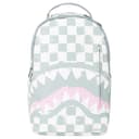 Sprayground Shark Logo Checkered Backpack