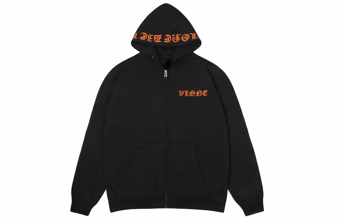 VLONE Logo Hoodie Black Orange