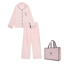 Victoria's Secret The Mix Pajama Set Pink Stripe