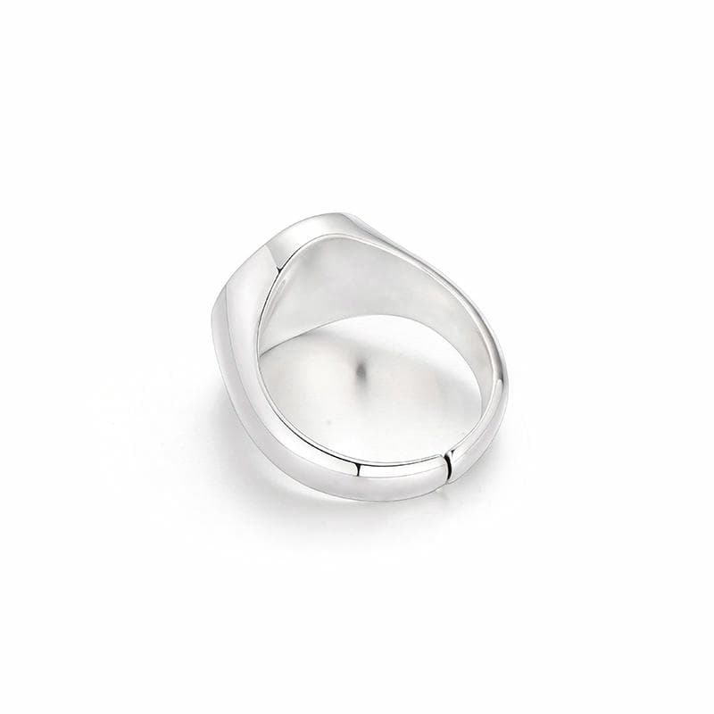IDEAGEMER Silver Sun Star Ring