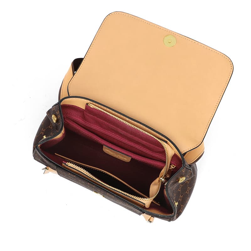 Mashalanti Vintage Backpack Deep Brown Almond