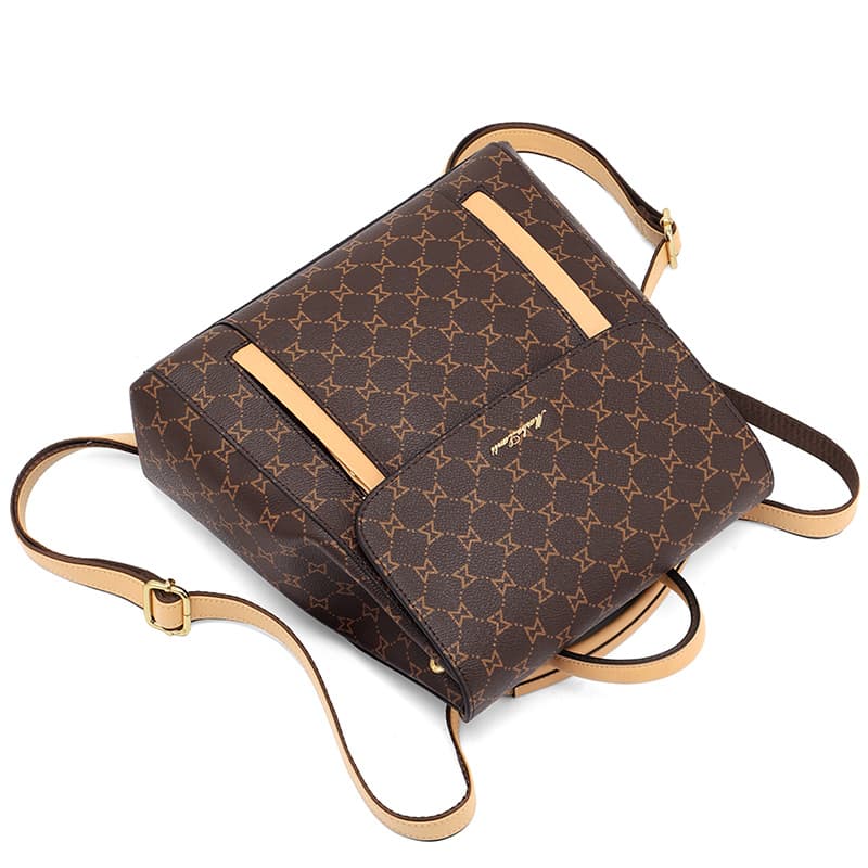 Mashalanti Vintage Backpack Deep Brown Almond