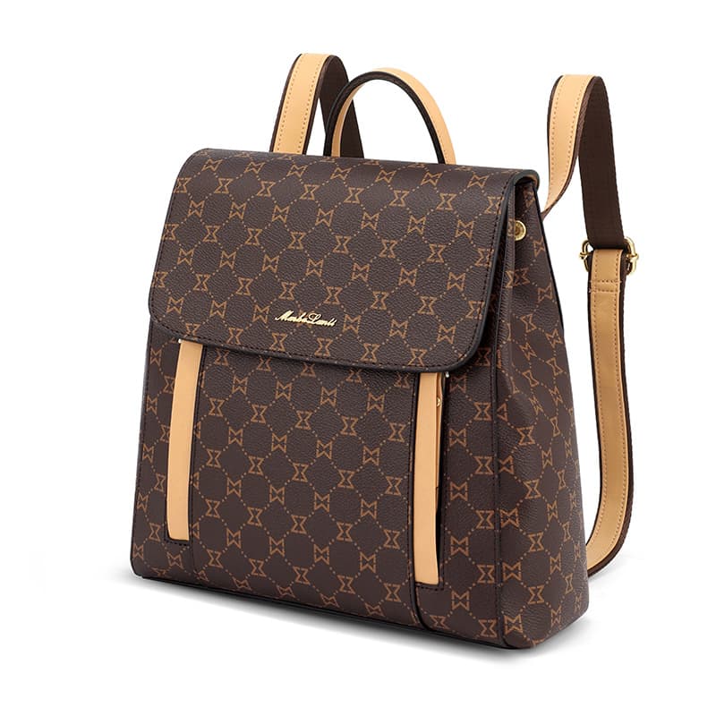 Mashalanti Vintage Backpack Deep Brown Almond