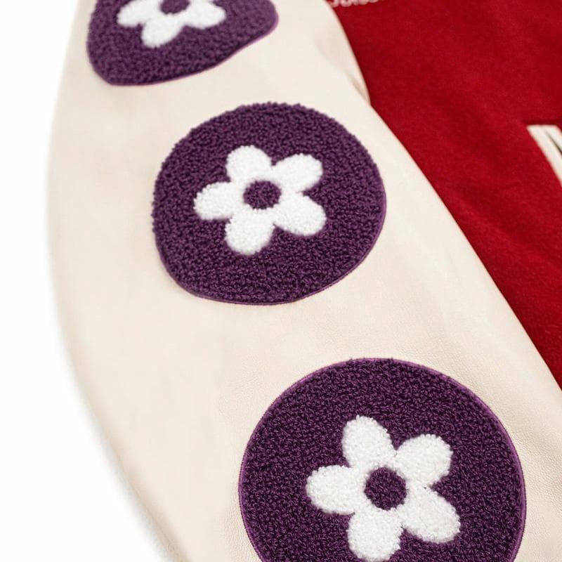Vandy The Pink Varsity Jacket Red