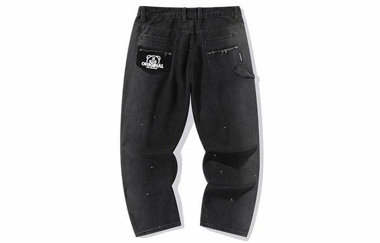 LAMLICKA Denim Wide-Leg Pants Black