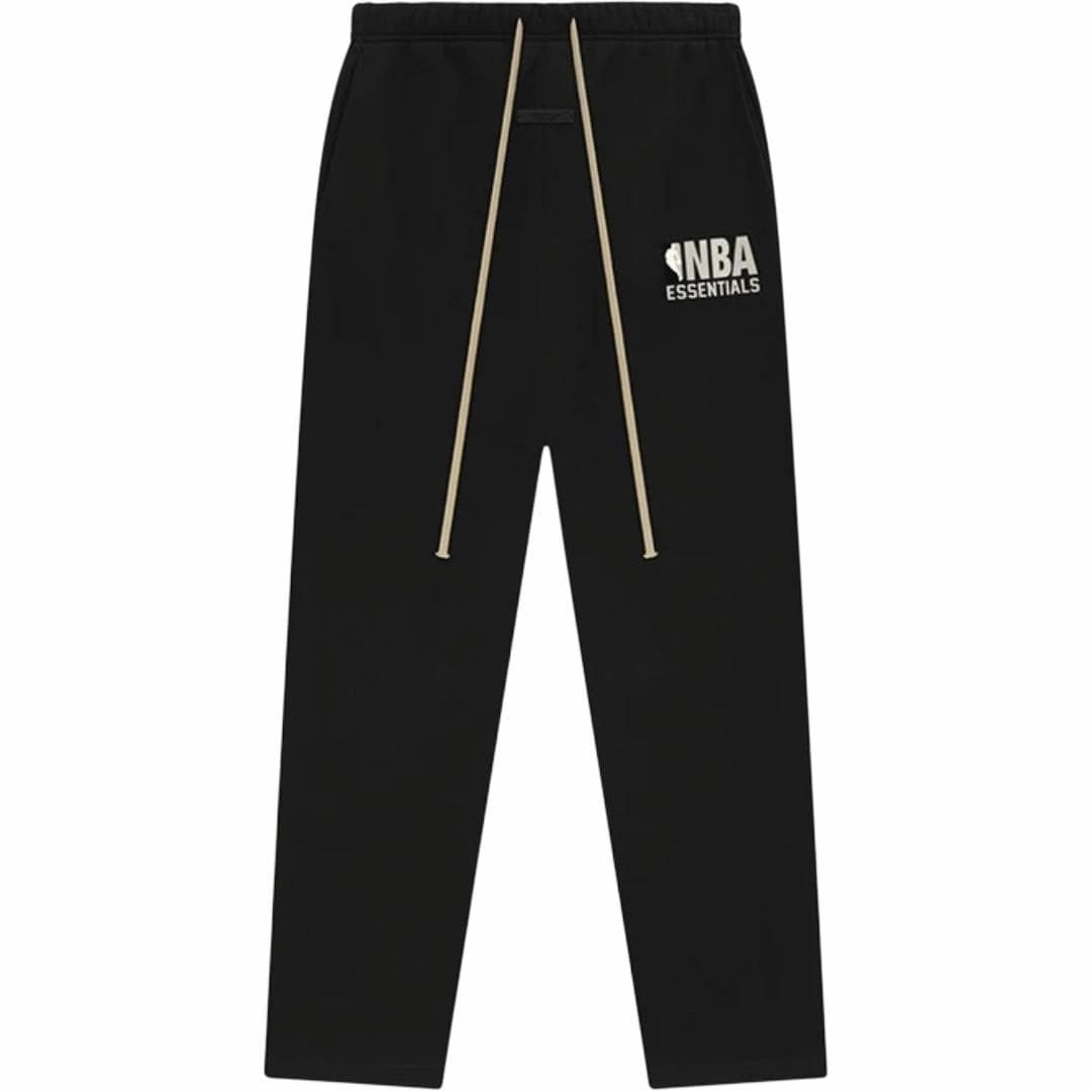 Fear of God Essentials x NBA SS25 Rubber Logo Knit Pants Black