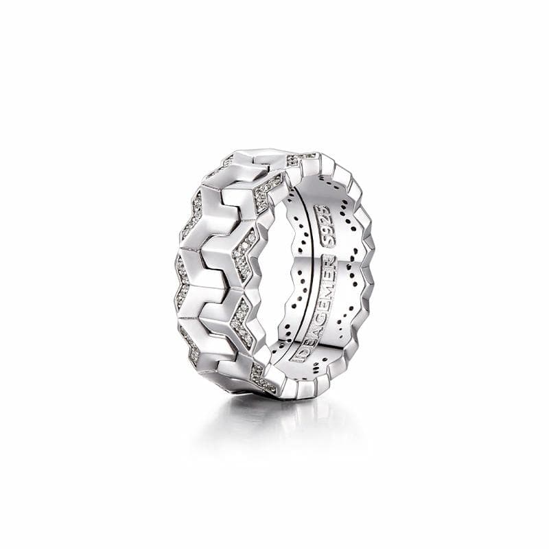 IDEAGEMER 925 Silver Ring