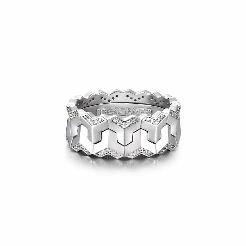 IDEAGEMER 925 Silver Ring