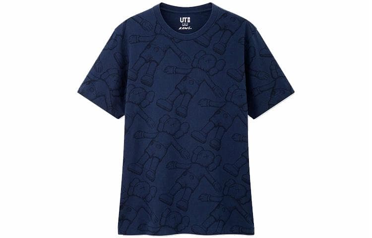 UNIQLO x KAWS Totem Print T-Shirt Navy