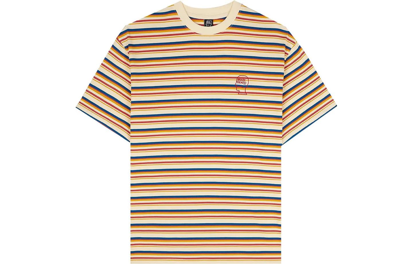 Brain Dead SS23 Striped Crewneck Tee