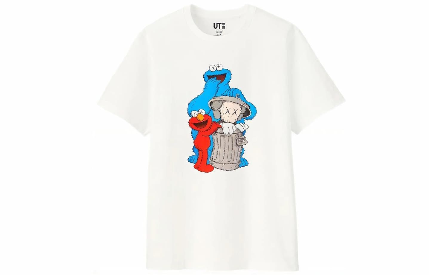 UNIQLO x SESAME STREET x KAWS T-Shirt White