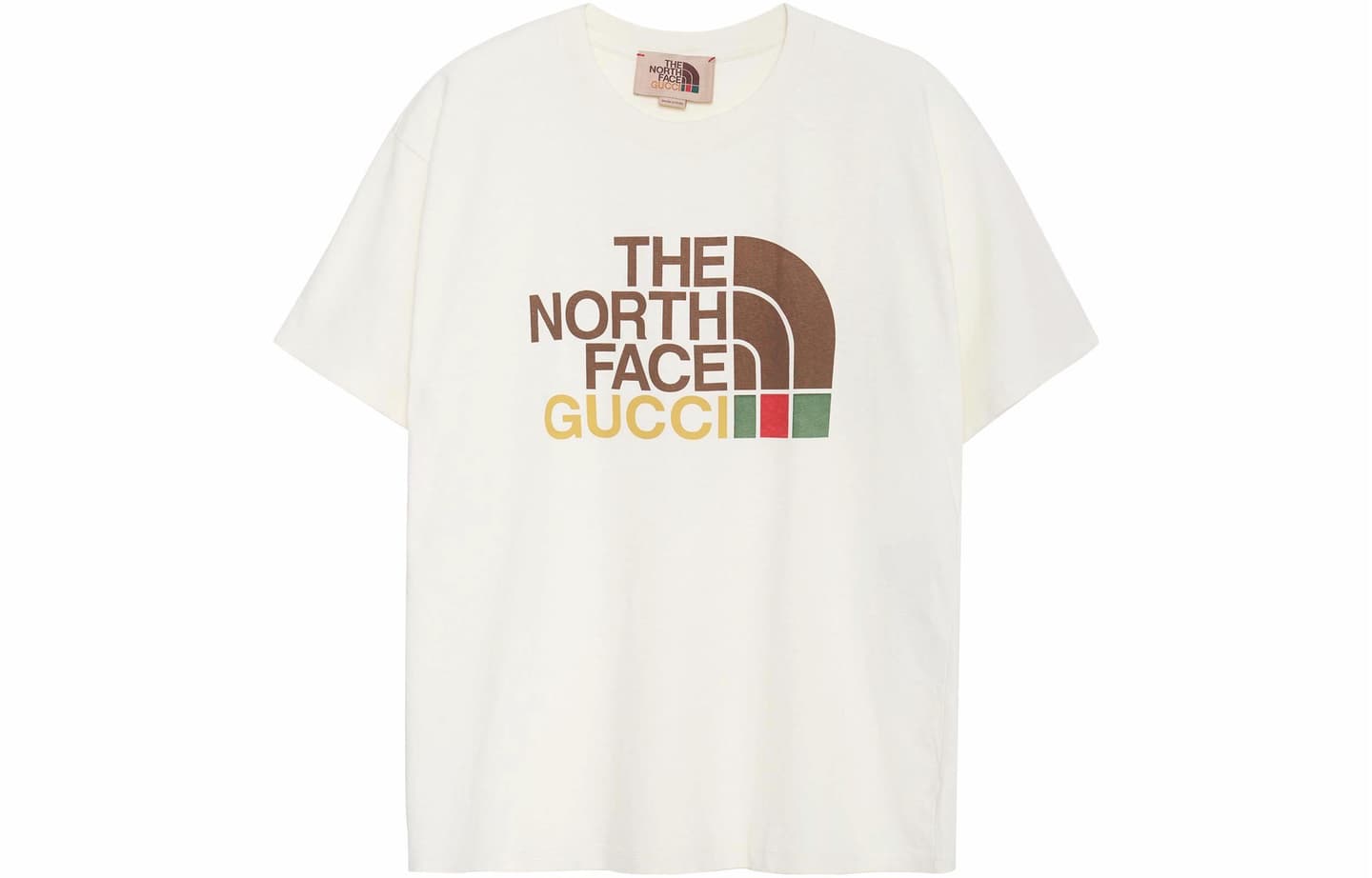 Gucci x The North Face Logo Print T-Shirt Ivory