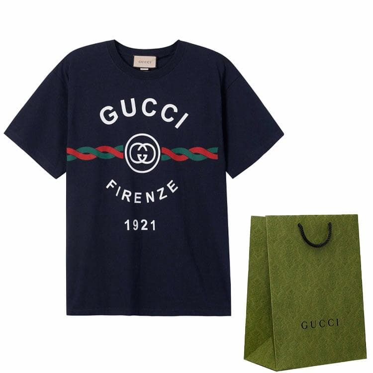 Gucci Firenze 1921 SS22 T-Shirt Navy