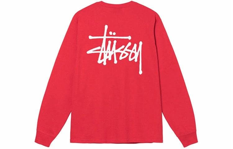 Stussy Classic Logo Crewneck Long Sleeve Tee