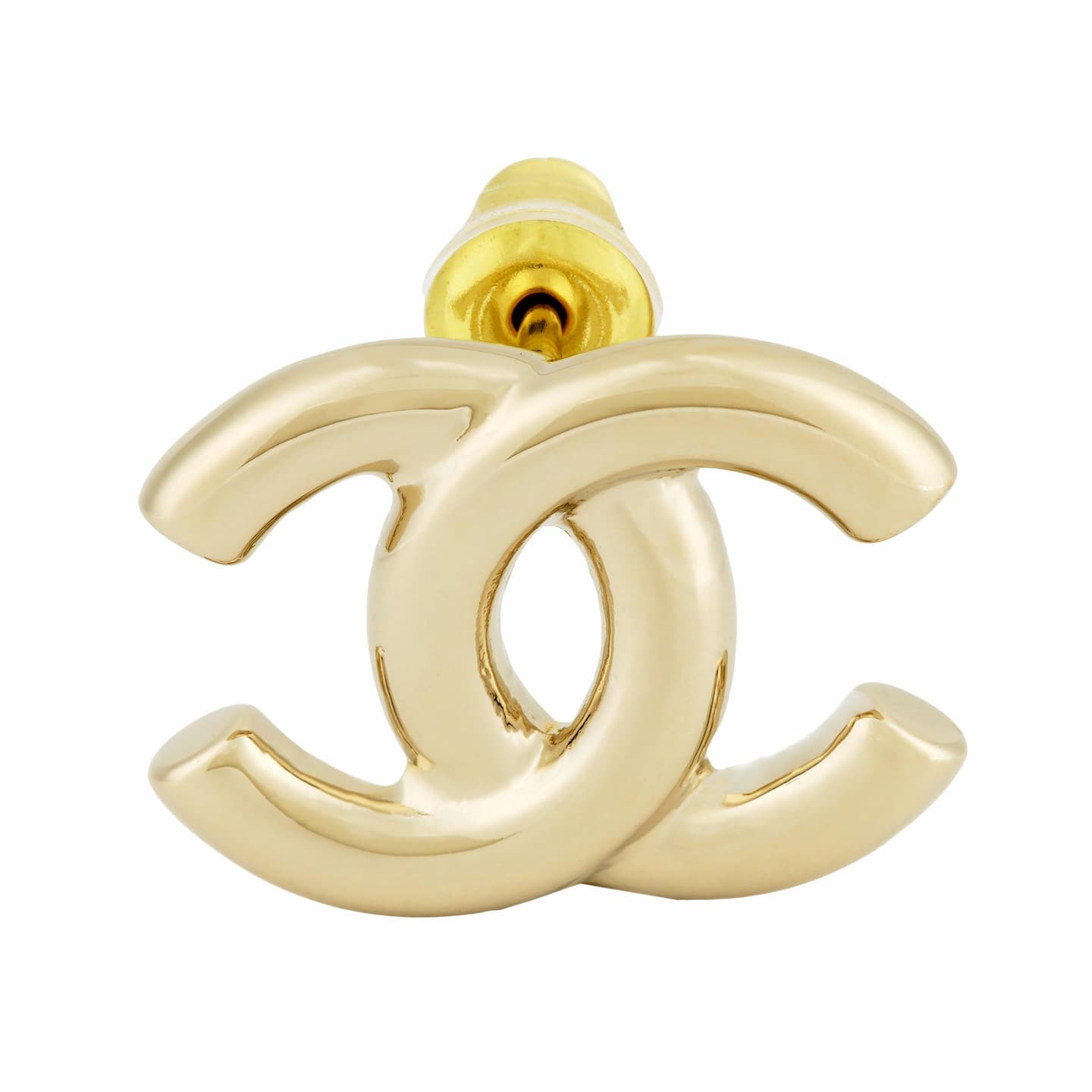 CHANEL 25P Gold Earrings