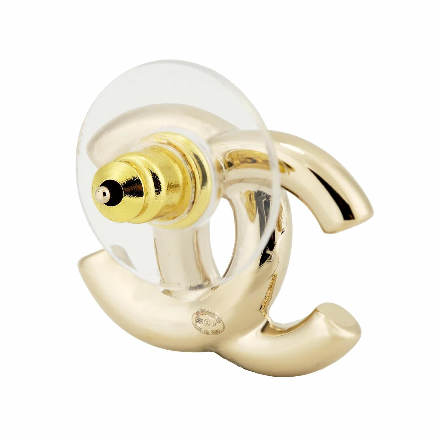 CHANEL 25P Gold Earrings