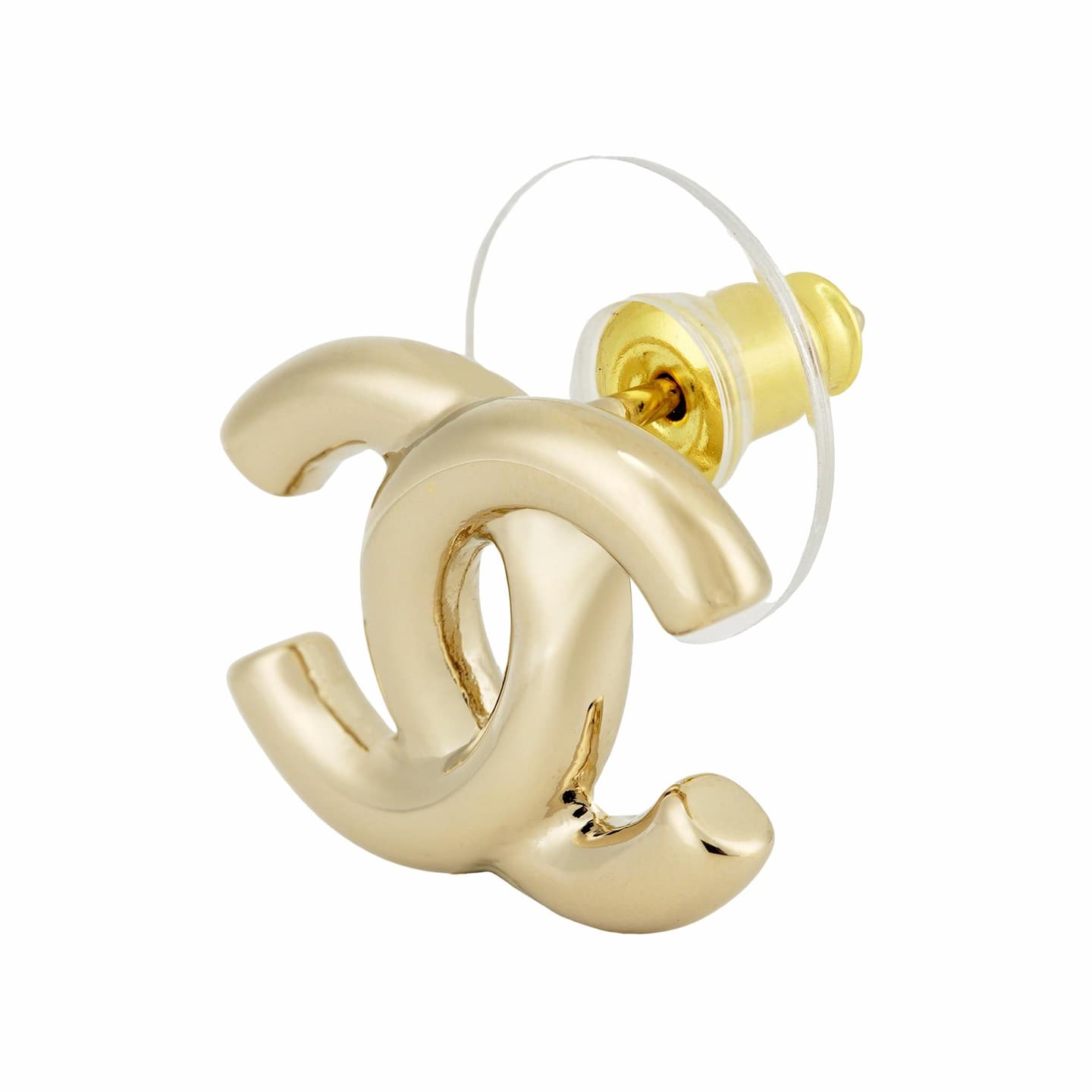 CHANEL 25P Gold Earrings