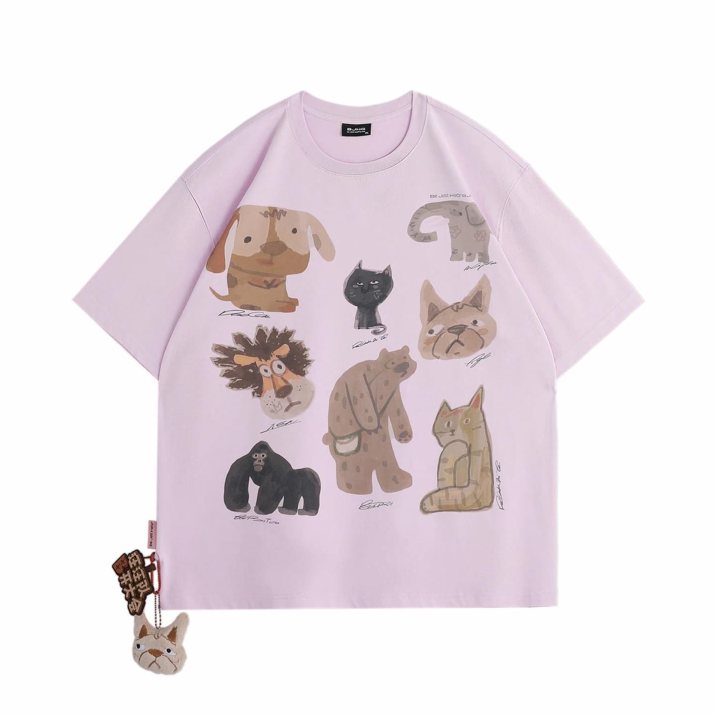 BJHG Retro Cartoon Graphic T-Shirt