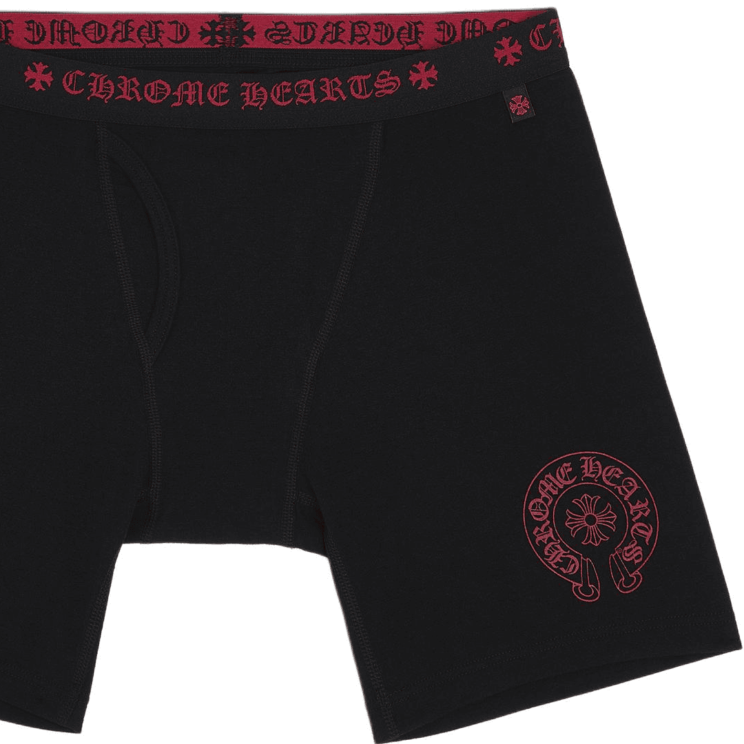 Chrome Hearts Long Underwear Black Red